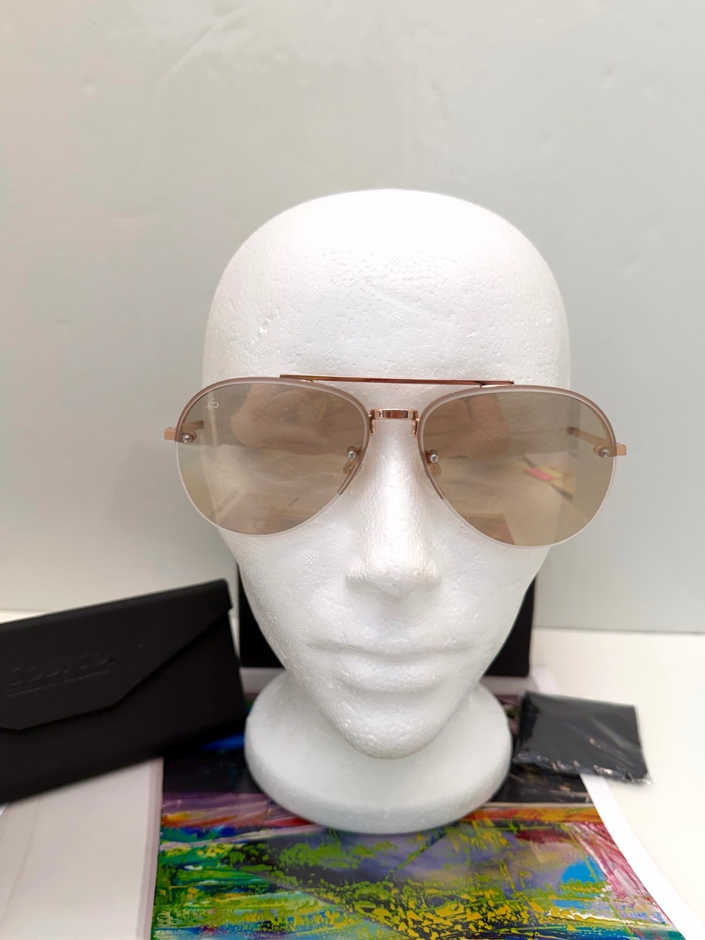 Prive Revaux The Bijou Aviator Sunglasses -Gold Frame & Yellow Gradient Lenses